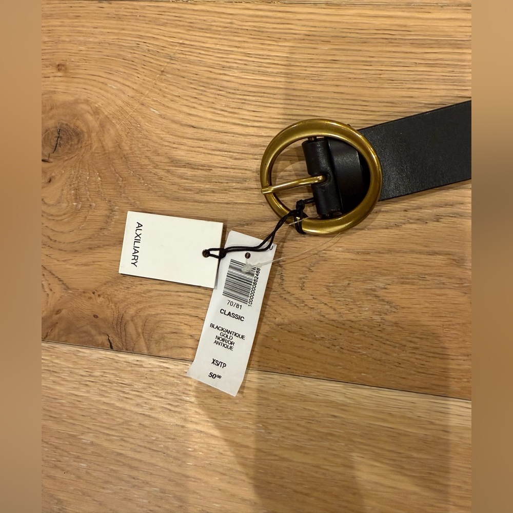 Aritzia Black and Gold Women's Belt